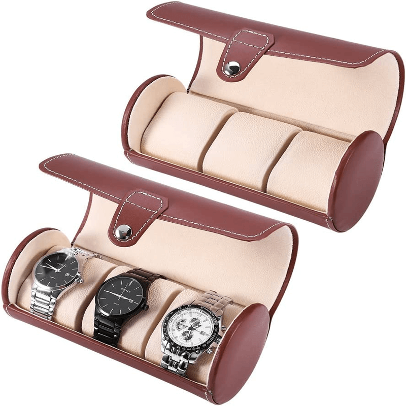 3 slot leather watch organizer