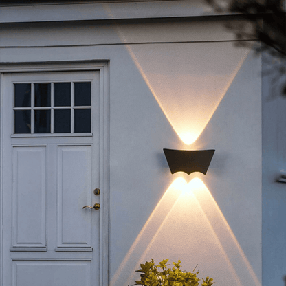 2 in 1 up down bat shaped wall lamp