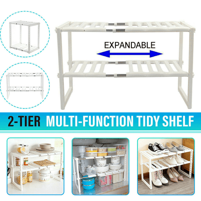 Multifunctional sink organizer storage shelf