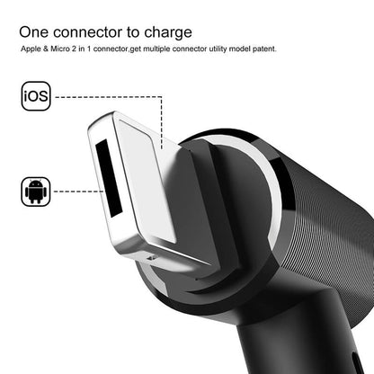 baseus 2 in 1 magnetic micro usb cable for android,ios