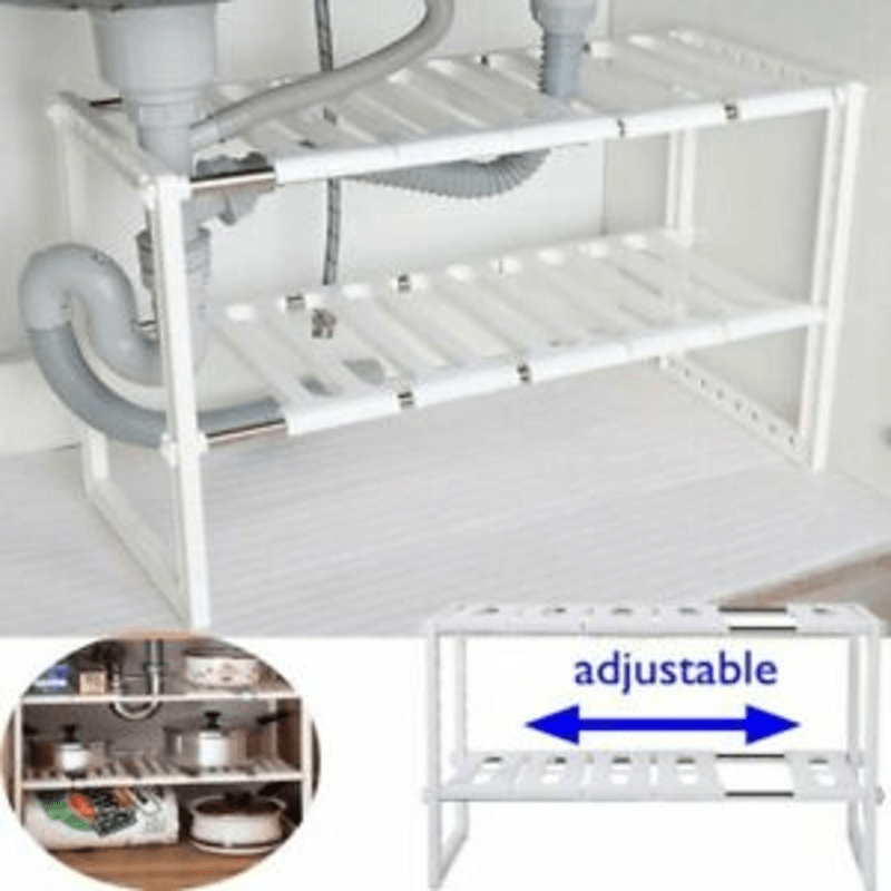 Multifunctional sink organizer storage shelf