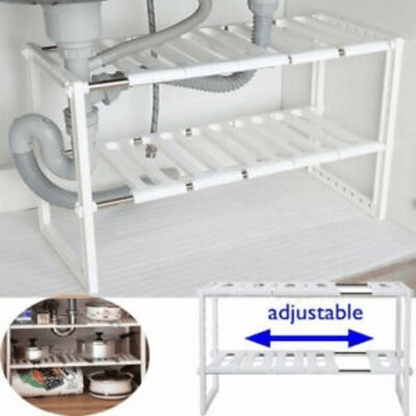 Multifunctional sink organizer storage shelf