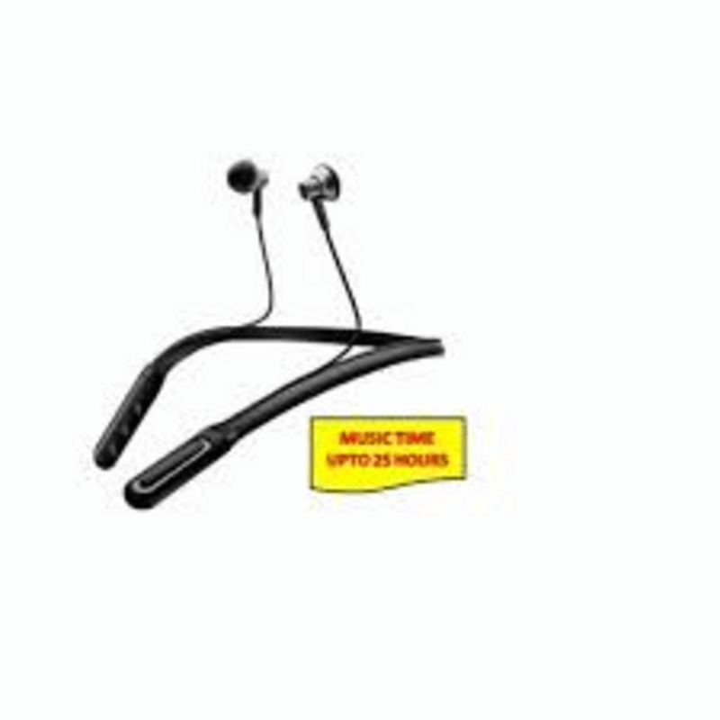 Wireless earphone leather neck band v34