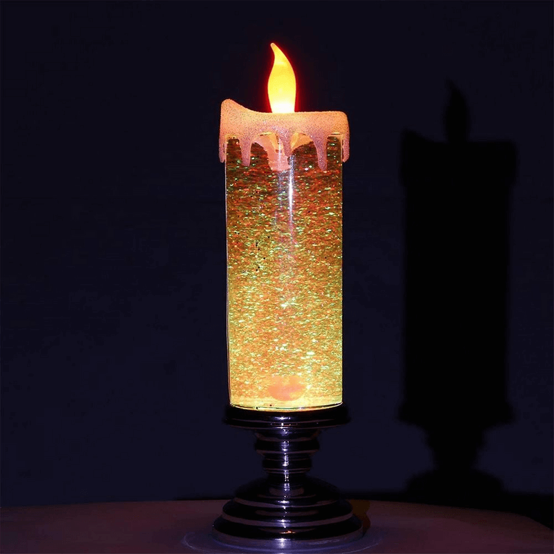 Creative glitter led candles light lamp