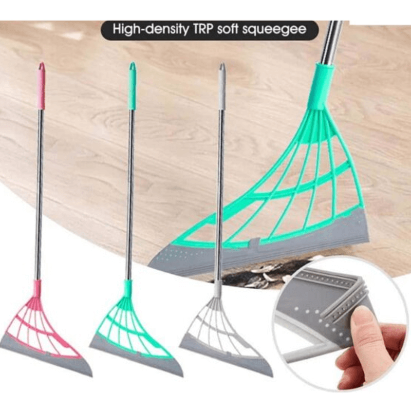 Window washing wiper silicone spatula mop