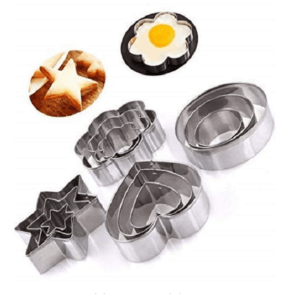 12 pcs stainless steel cookie cutters