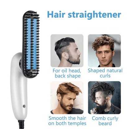 2 in 1 hair and beard straightener comb