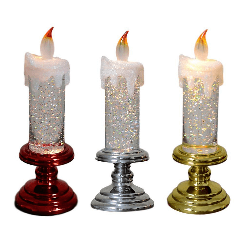Creative glitter led candles light lamp