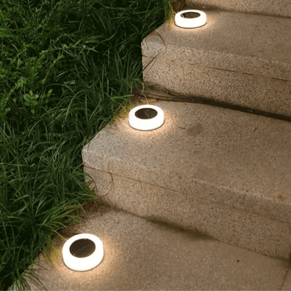 Solar underground round light