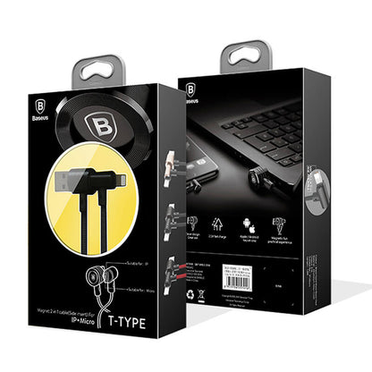 baseus 2 in 1 magnetic micro usb cable for android,ios