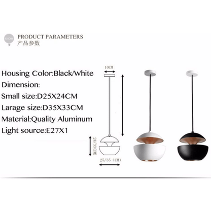 Modern nordic design apple pendant lamp