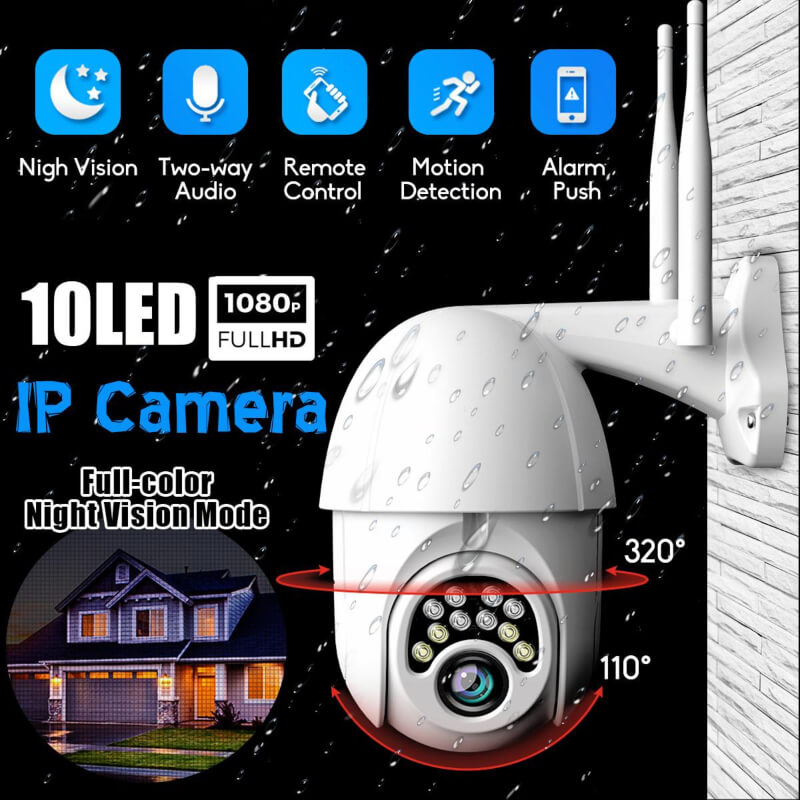 Wifi outdoor hd wireless  waterproof ptz ip security camera