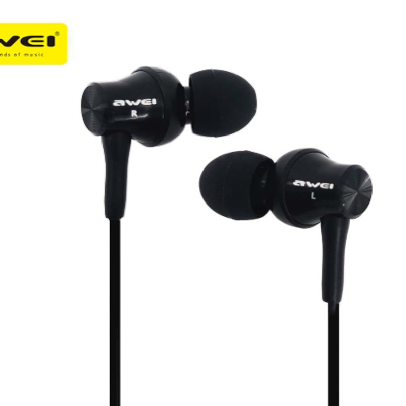 Awei pc1 earphones mini hifi stereo in-ear headset, handfree