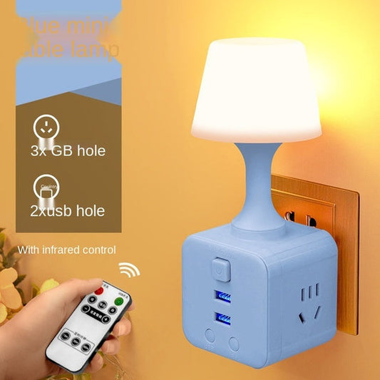 4 in 1 usb function bedside small night lamp