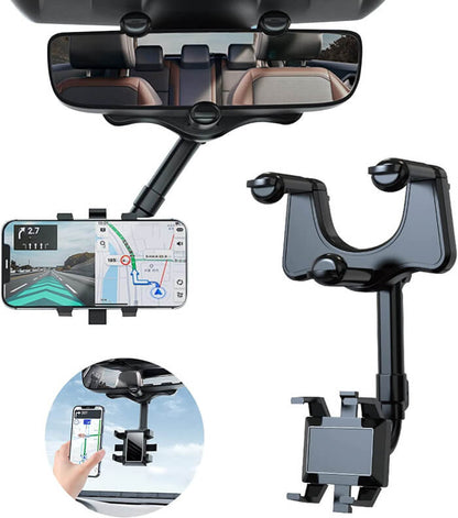 Universal 360 car rearview mirror phone holder