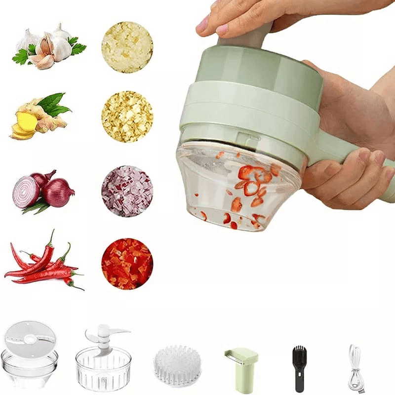 4 in 1 handheld electric food chopper