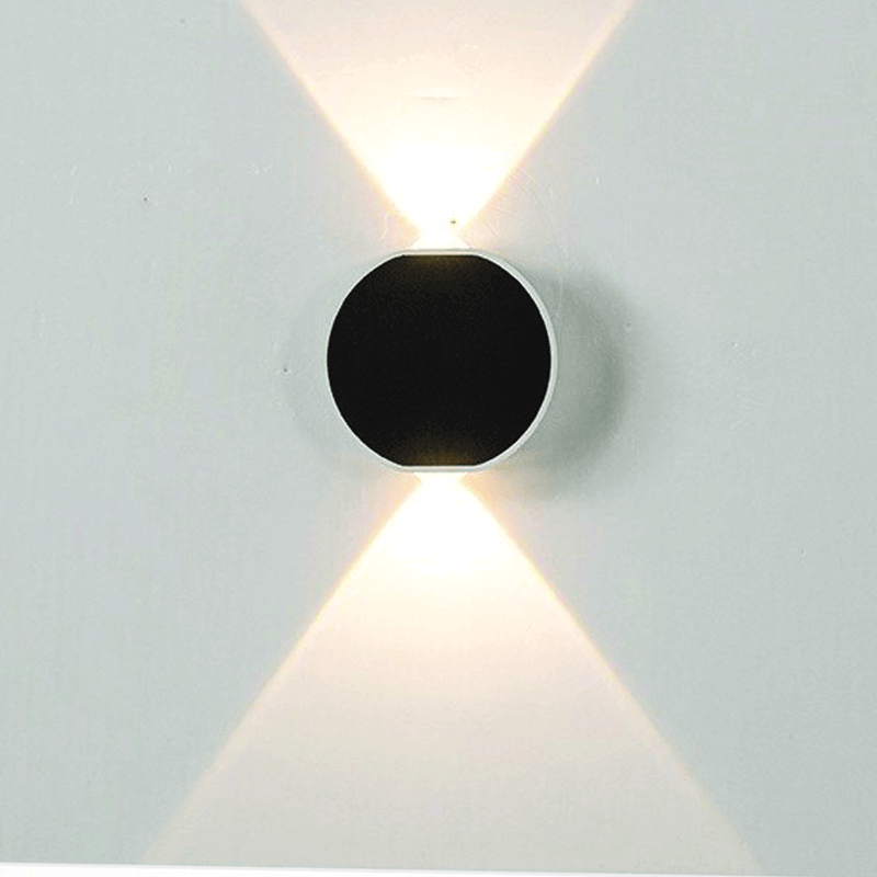 Up and down round wall light