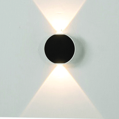 Up and down round wall light