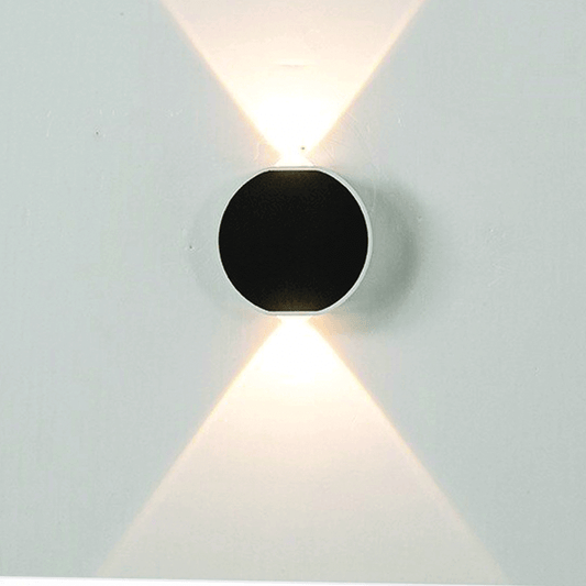 Up and down round wall light