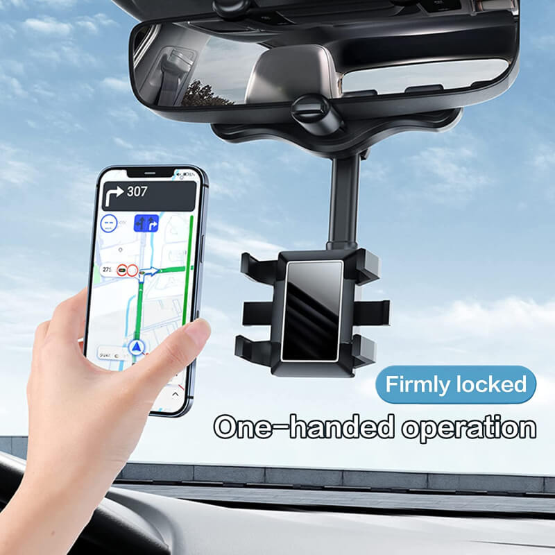 Universal 360 car rearview mirror phone holder