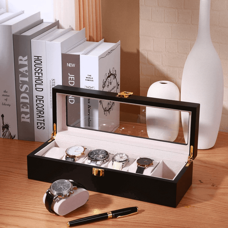 6 slot watch storage box