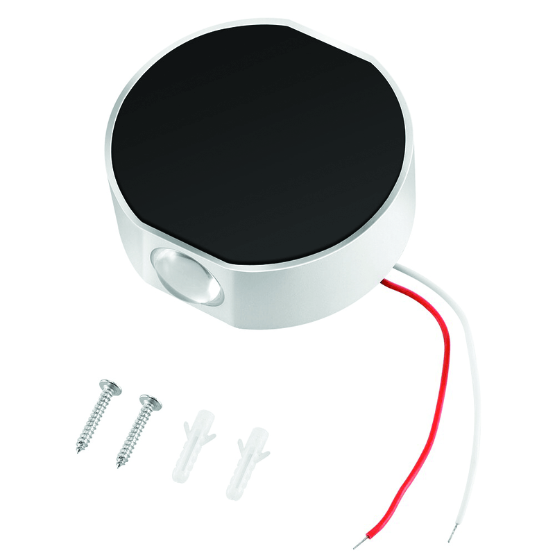 Up and down round wall light