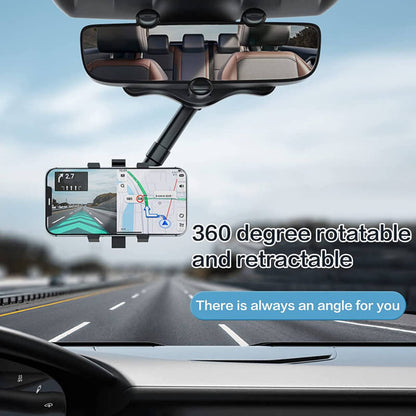 Universal 360 car rearview mirror phone holder