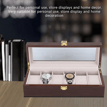 6 slot watch storage box