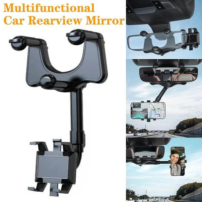 Universal 360 car rearview mirror phone holder