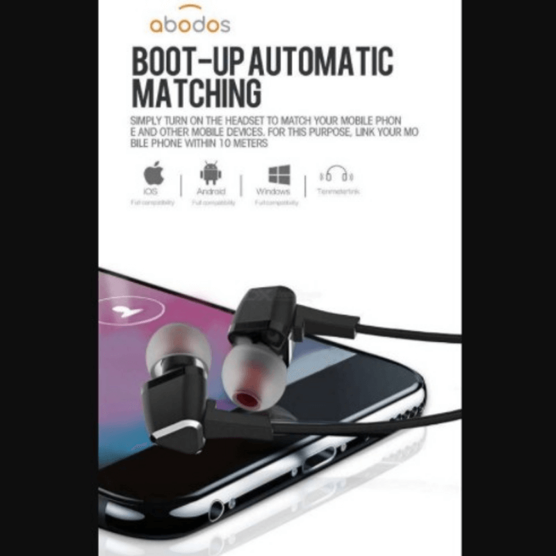 Abodos as-wh02 bluetooth sport earphone