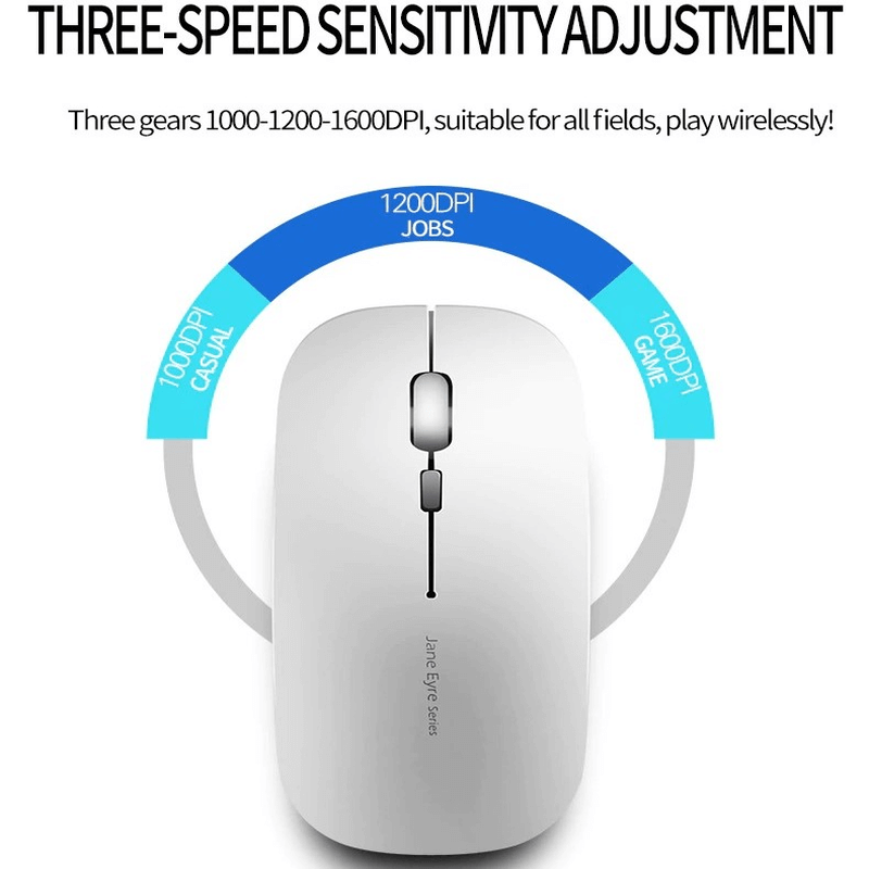 1600 dpi usb optical wireless mouse super slim