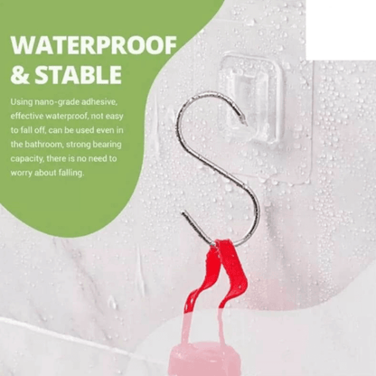 2pcs double sided adhesive wall hooks