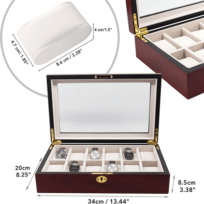 12 slot watch storage box