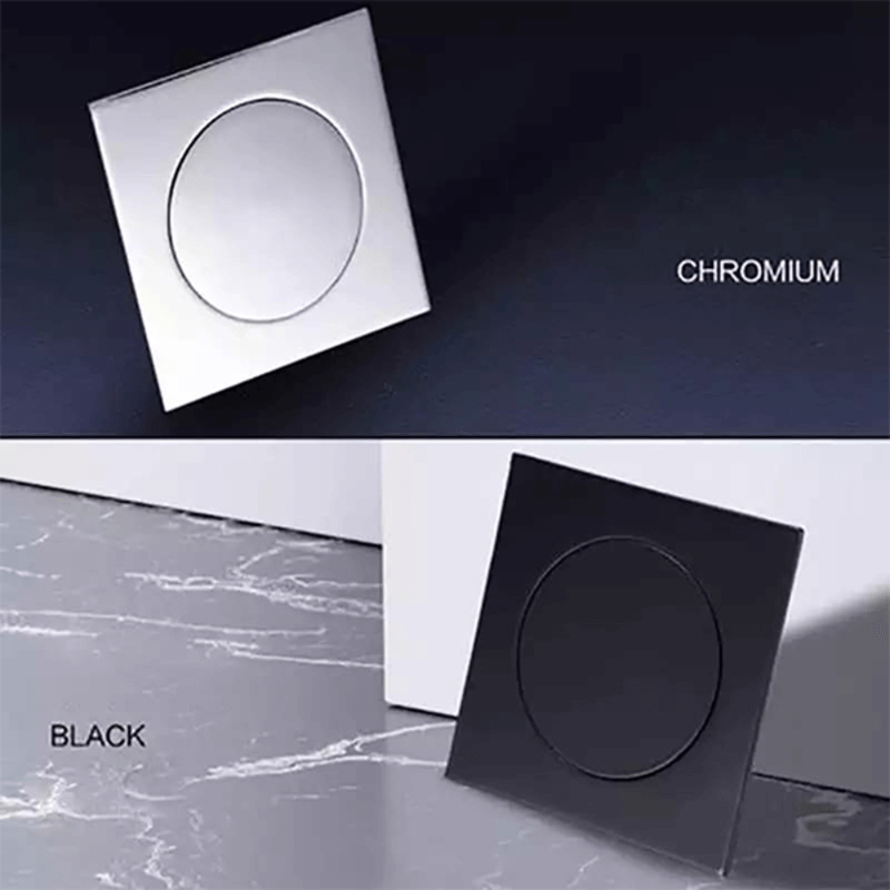 Bounce press floor drain strainer