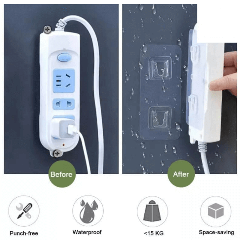 2pcs double sided adhesive wall hooks