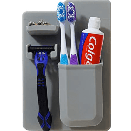 Waterproof silicone mighty toothbrush holder