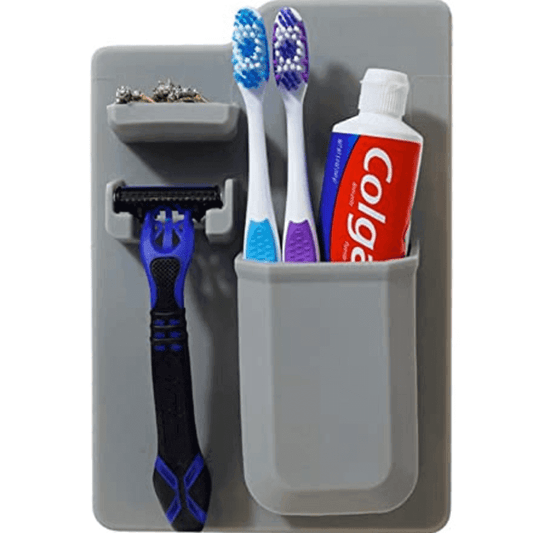Waterproof silicone mighty toothbrush holder
