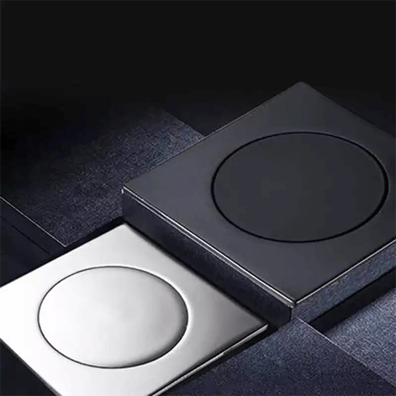 Bounce press floor drain strainer