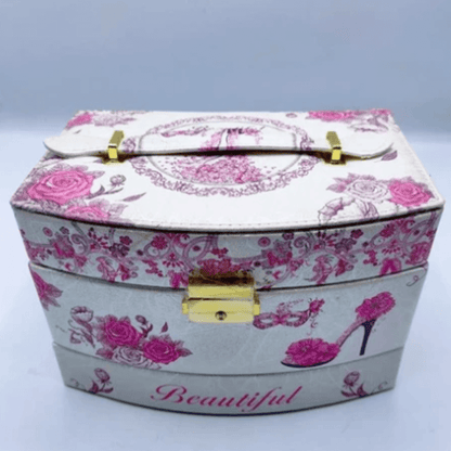 jewelry organizer box with mirror