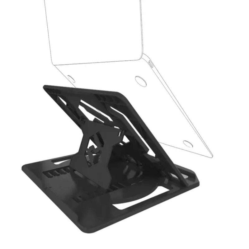Rotatable laptop stand with phone holder