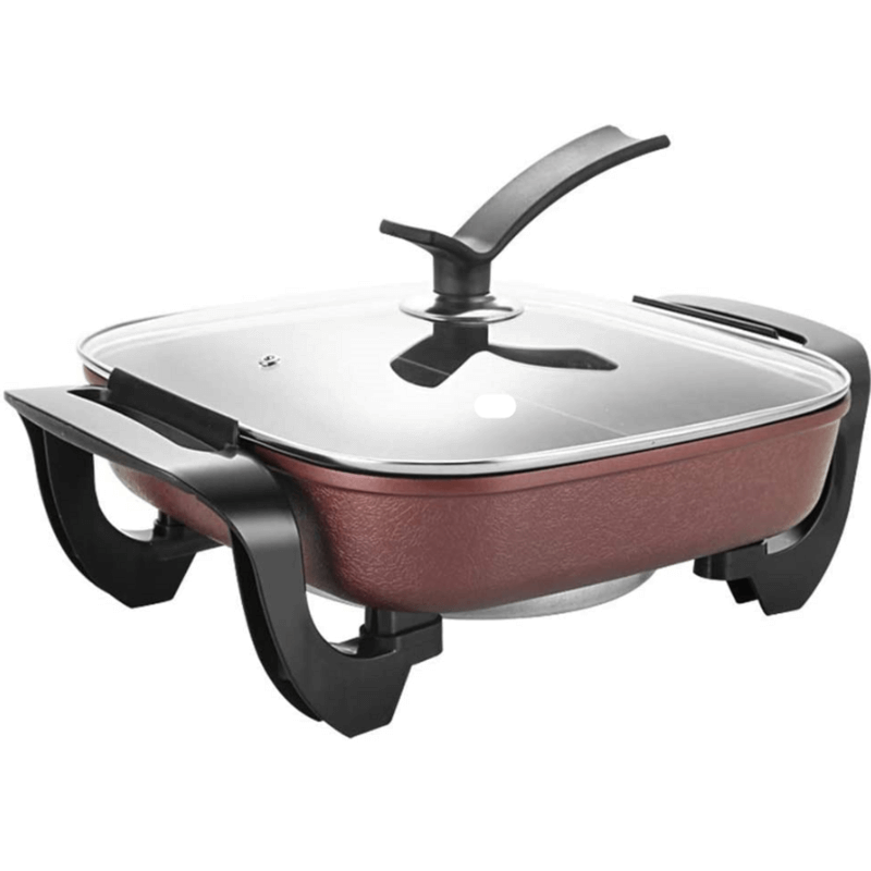 Non stick electric skillet 2 portion design