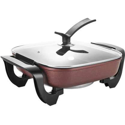 Non stick electric skillet 2 portion design
