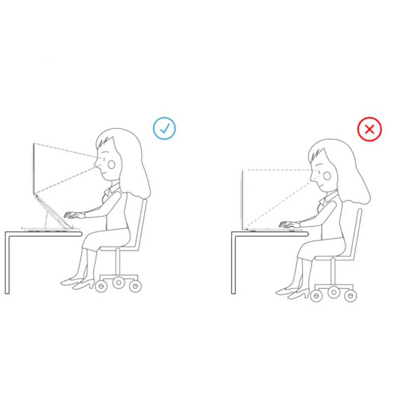 Rotatable laptop stand with phone holder