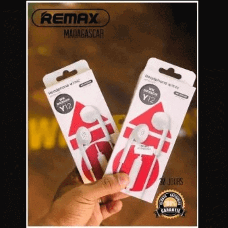 Remax y12 wired stereo handfree 3.5mm