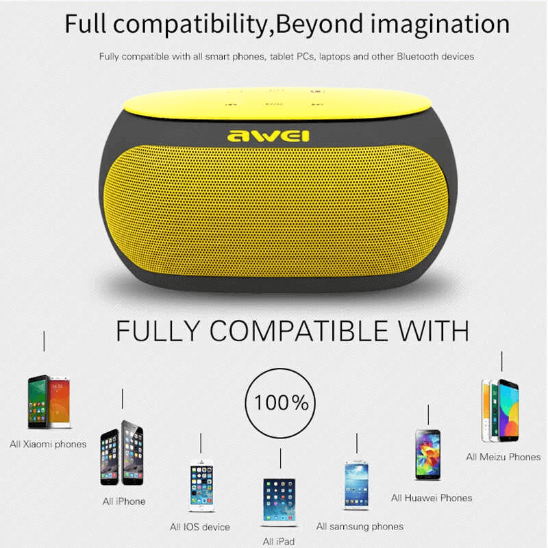 Awei y200 powerful subwoofer bluetooth 3.0 speaker