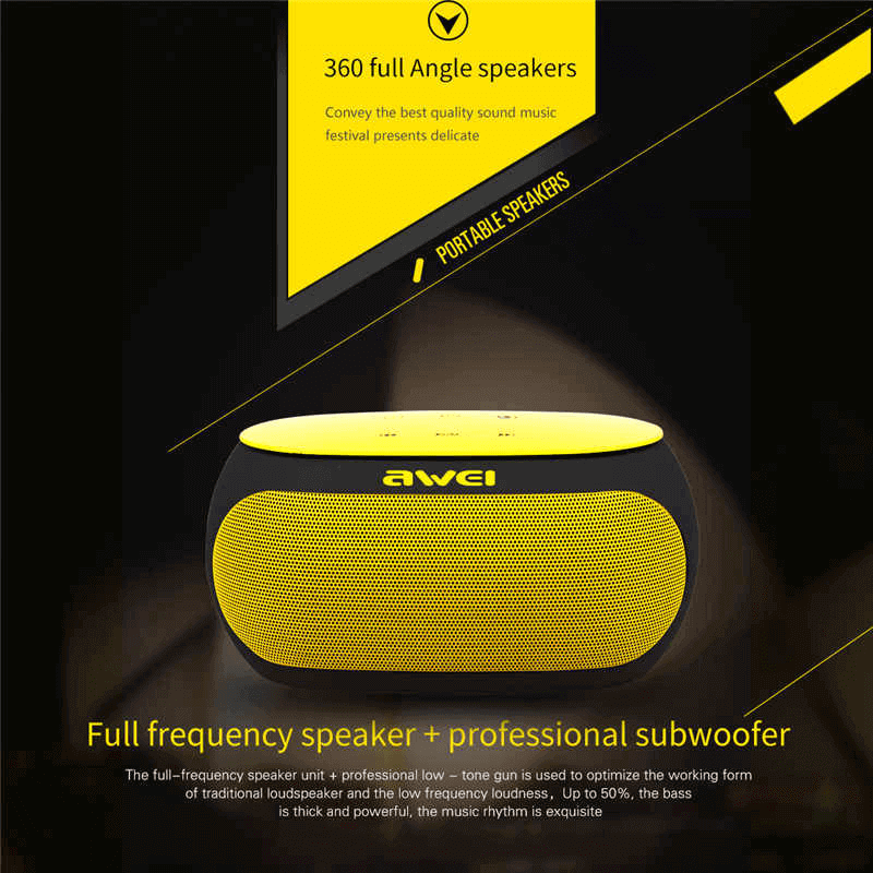 Awei y200 powerful subwoofer bluetooth 3.0 speaker
