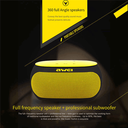 Awei y200 powerful subwoofer bluetooth 3.0 speaker
