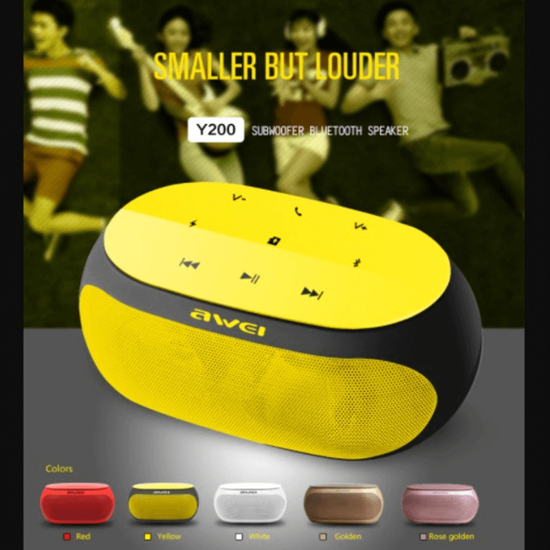 Awei y200 powerful subwoofer bluetooth 3.0 speaker