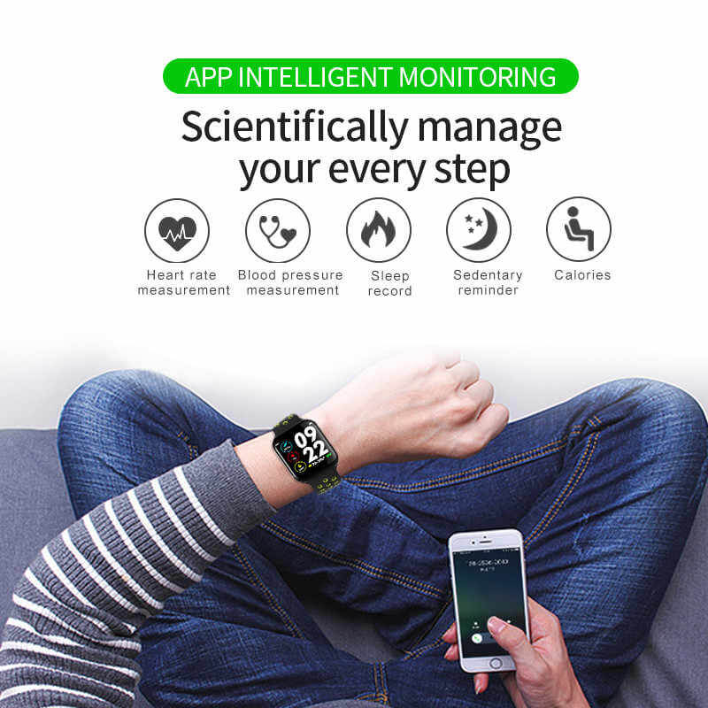 F8 smart health watch heart rate monitor