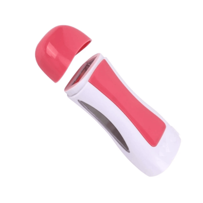 Depilatory wax heater roll on hair removal kit